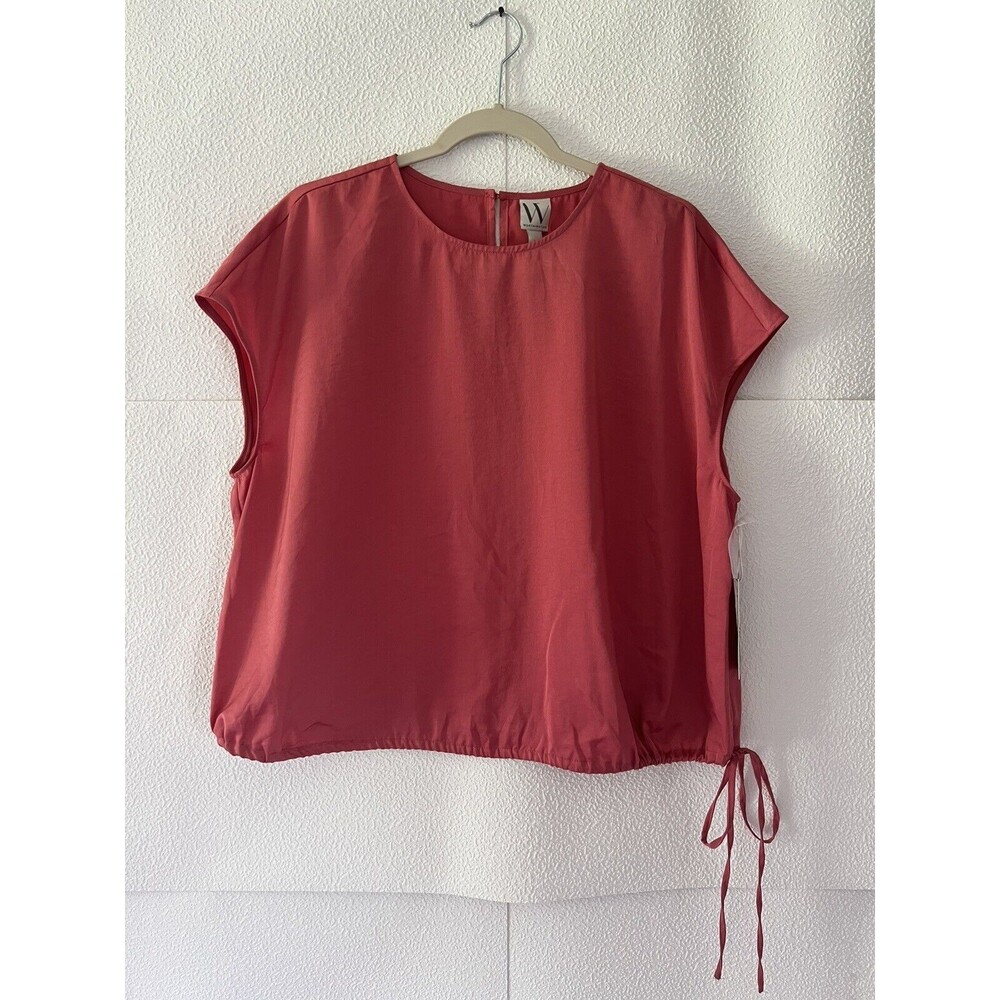 WORTHINGTON WOMENS SLEEVELESS SLATE ROSE TOP PLUS Size XL